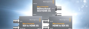 Los nuevos Micro Converter 3G de Blackmagic permiten conectar equipos HDMI a sistemas SDI