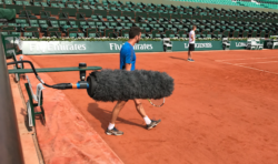 Captación de audio en Roland Garros audio (Foto: France Télévisions)