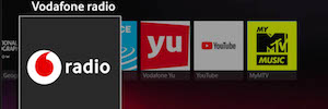 Vodafone TV incorpora Vodafone Radio, la app para escuchar las principales emisoras desde el televisor