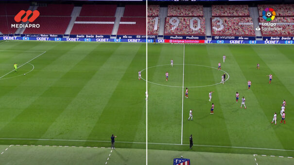 Grada virtual en LaLiga (Mediapro)