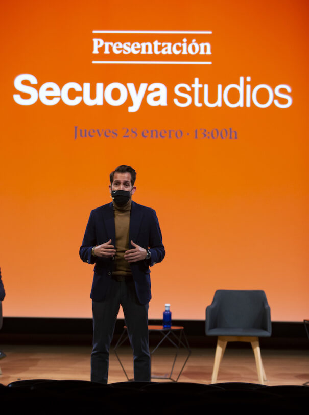 Raúl Berdonés en la presentación de Secuoya Studios
