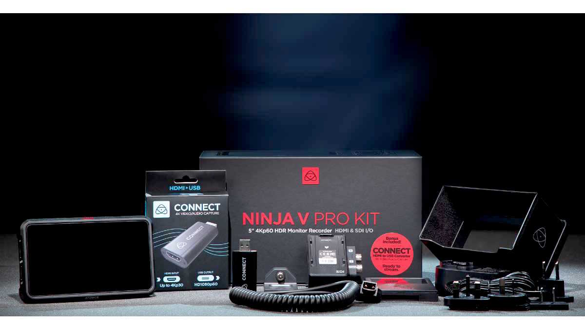 Robusto biblioteca longitud Atomos lanza el nuevo Ninja V Pro Kit con más E/S y accesorios