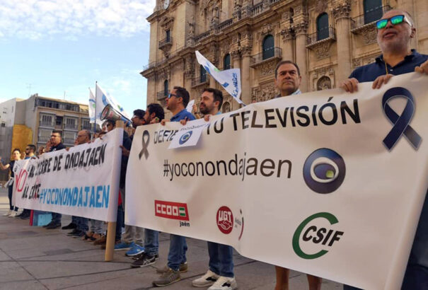 Trabajadores de Onda Jaén (Foto: Noticias de Jaén)