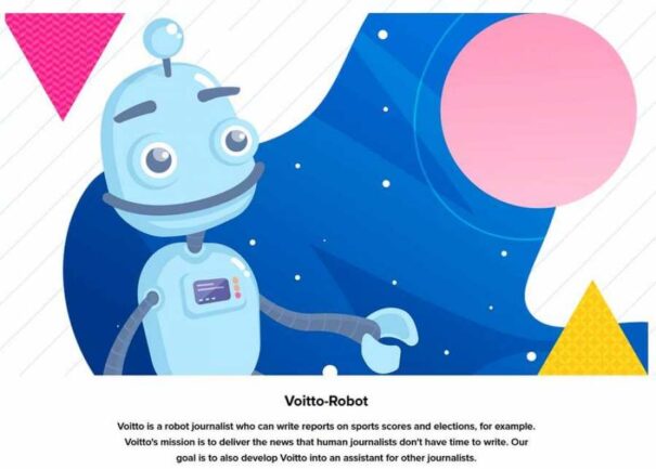 Voitto, el robot periodista de la corporación finlandesa YLE