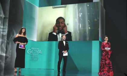 Adam Nourou, por Adú, Goya Mejor Actor Revelación (Foto: Miguel Córdoba/Academia de Cine