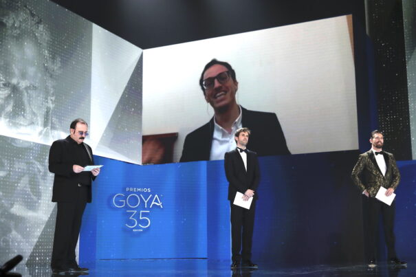 A la cara de Javier Marco Rico Ganador Goya al Mejor Cortometraje de Ficción para 'A la carta' (Foto: Miguel Córdoba/Academia de Cine)