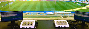 Despliegue de nueve unidades de comentarista Olympia 3 en el Estadio Maracaná