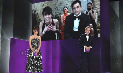 David Pérez Sañudo y Marina Parés Pulido por Ane, Goya Mejor Guion Adaptado (Foto: Miguel Córdoba/Academia)