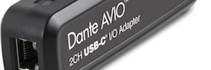 Audinate Dante AVIO USB-C: un adaptador que permite desde cualquier dispositivo vía USB conectarse a una red Dante