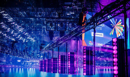 Luces escenario de Eurovisión 2021 . (Foto: Nathan Reinds / NPO NOS AVROTROS)