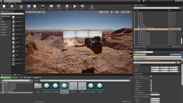 Unreal Engine 4.27 - Produzione virtuale - Interfaccia utente