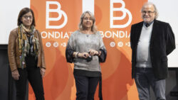 Presentacion Bon Dia TV Mar Iglesias (À Punt), Núria Llorach (TV3) y Andreu Manresa (IB3)