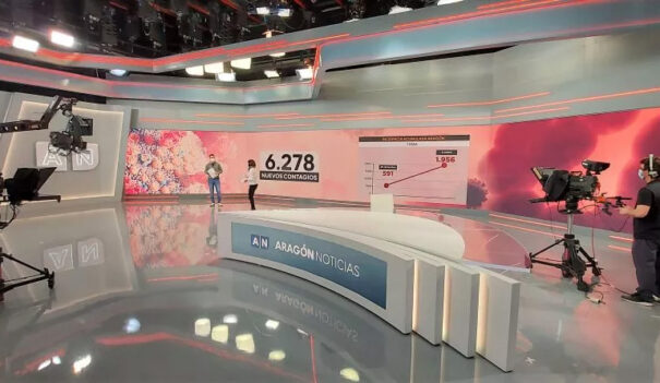 Aragon TV - Plató - Informativo - Pantalla