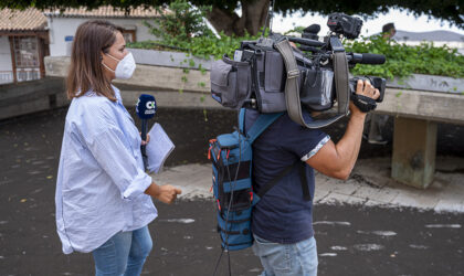 Televisión Canaria - Cobertura Informativa - La Palma - Volcán (Foto: Fernando Ojeda)