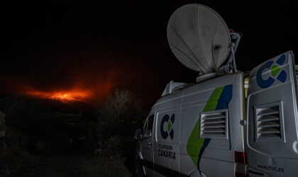Televisión Canaria - Cobertura Informativa - La Palma - Volcán (Foto: Fernando Ojeda)