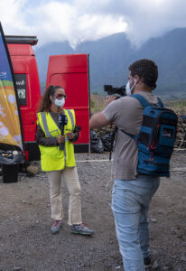 Televisión Canaria - Cobertura Informativa - La Palma - Volcán (Foto: Fernando Ojeda)