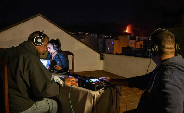 Televisión Canaria - Cobertura Informativa - La Palma - Volcán (Foto: Fernando Ojeda)