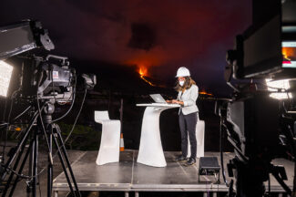 Televisión Canaria - Cobertura Informativa - La Palma - Volcán (Foto: Fernando Ojeda)