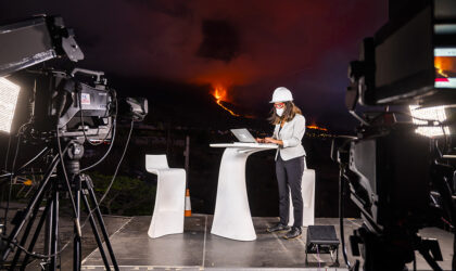 Televisión Canaria - Cobertura Informativa - La Palma - Volcán (Foto: Fernando Ojeda)