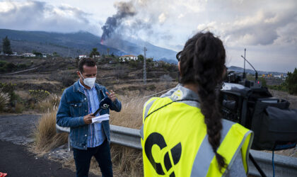 Televisión Canaria - Cobertura Informativa - La Palma - Volcán (Foto: Fernando Ojeda)