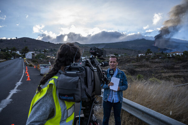 Televisión Canaria - Cobertura Informativa - La Palma - Volcán (Foto: Fernando Ojeda)