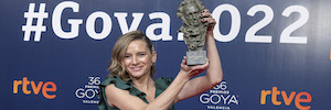 Vanessa Marimbert, Goya de Melhor Edição pela semana frenética de Básculas Blanco em 'El Buen Patron'