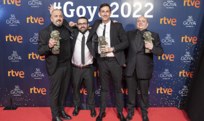 Daniel Fontrodona, Oriol Tarragó, Marc Bech, y Marc Orts, Goya al Mejor Sonido por 'Tres'