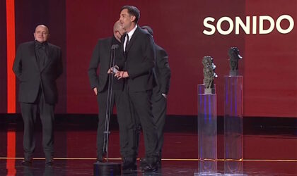 Daniel Fontrodona, Oriol Tarragó, Marc Bech, y Marc Orts, Goya al Mejor Sonido por 'Tres'