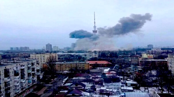 Ataque torre broadcast en Kiev