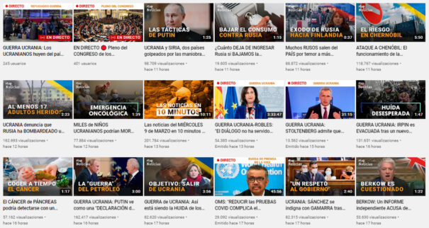 Youtube - RTVE Noticias - Millón suscriptores