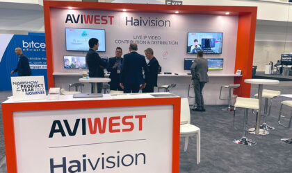 Aviwest - NAB 2022 - (Foto: Joao Carlos Haidar da Silva -LinkedIn)