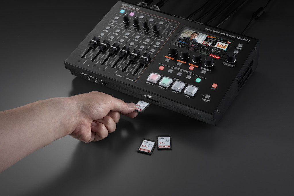 Roland SR-20HD, a new AV mixer for direct streaming