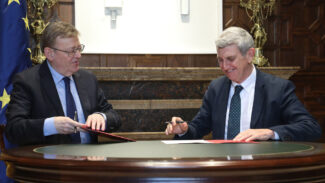 José Manuel Pérez Tornero y Ximo Puig (Foto: Generalitat Valenciana)