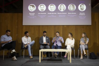 Jornada Producción de contenidos audiovisuales en la era del Metaverso (Foto: Diego Sánchez / Santi Burgos / Academia Tv)