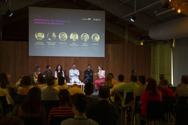 Jornada Producción de contenidos audiovisuales en la era del Metaverso (Foto: Diego Sánchez / Santi Burgos / Academia Tv)