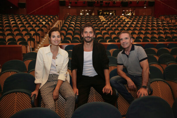 Loreto Mauleón, Paco Léon y Santiago Tabernero presentan el formato de la gala de inauguración del 70º Festival de San Sebastián 