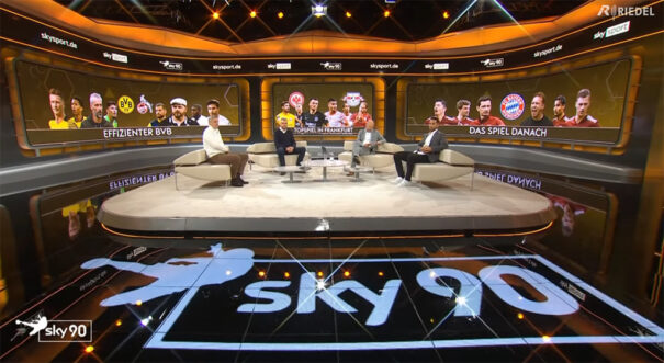 Riedel MediorNet - Estudio - Plato - Sky Sport Germany