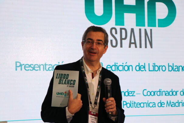 José Manuel Menéndez at the presentation of the UHD Spain White Paper
