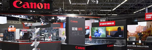 PTZ, multi-camera and XR environments, axes of Canon's presence at ISE 2023