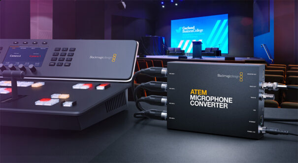 Blackmagic - Diffusion des nouveautés - NAB 2023 - ATEM Microphone Converter