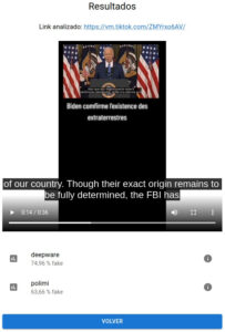 IVERES RTVE imágenes manipuladas - Deepfake