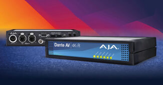 AJA Dante AV 4K-T 4K-R NAB 2023