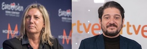 Ana María Bordas, re-elected vice president of the EBU TV Committee and Alberto Fernández, member of the Digital Committee
