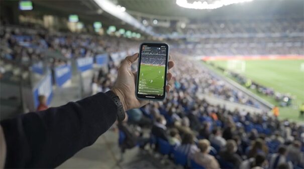 Imagen en formato TikTok del primer partido de LaLiga Santander en este formato