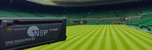 The UHD consolidates itself at Wimbledon with the help of NEP