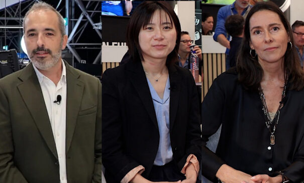 Santiago Sanz, Manager Optical Devices Spain; Nami Matsumoto, Manager Recording Media EMEA; y Anna Baldrís, Manager Recording Media Iberia en Fujifilm