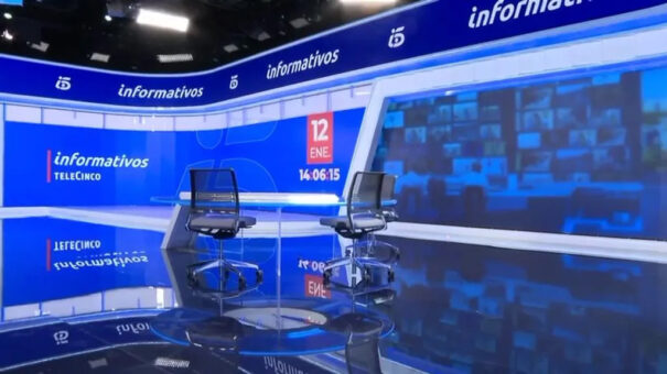 Telecinco News – Neues Set – Bildschirme – KI – Kameras