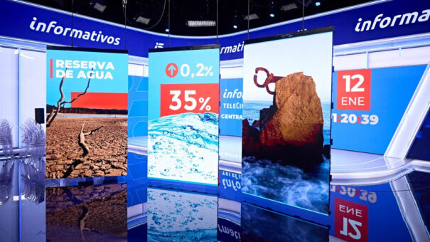 Telecinco News – Neues Set – Bildschirme – KI – Kameras