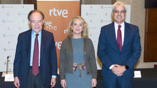 RTVE - Teatro Real - Convenio - Óperas - Gregorio Marañón, Elena Sánchez e Ignacio García-Belenguer