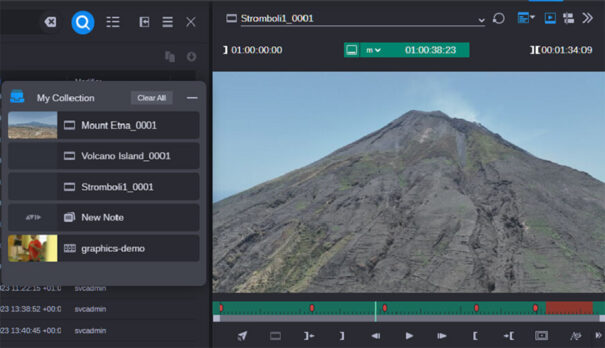 Avid MediaCentral Cloud UX Collections app-12 2003